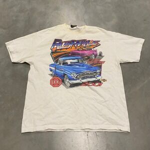 Vintage Rushville Car Show 2001 Graphic T Shirt Arizona Sport Shirts XL White